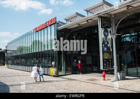 Parc de la Villette,science and cultural zone,district, including City of Science and industry,gardens,follies,concert venues. Stock Photo