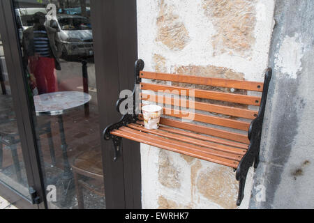 Paris,France,Place,flea,market,Paris,d'Aligre,Marche,bench, Stock Photo