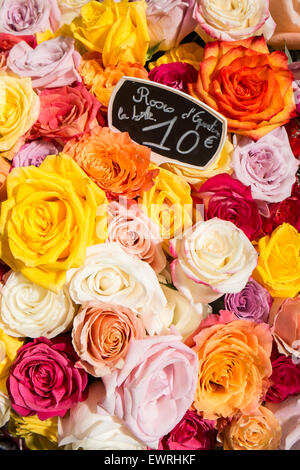 Paris,France,covered market,Marché Beauveau,Paris,stall,indoor, Stock Photo