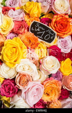 Paris,France,covered market,Marché Beauveau,Paris,stall,indoor, Stock Photo