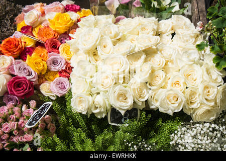 Paris,France,covered market,Marché Beauveau,Paris,stall,indoor, Stock Photo