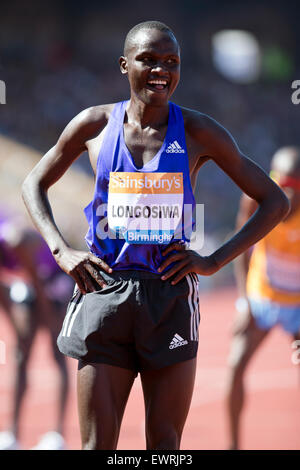 Thomas Pkemei LONGOSIWA, Men's 5000m, IAAF Diamond League 2015, Alexander Stadium, Birmingham, UK, 7th June 2015. Stock Photo