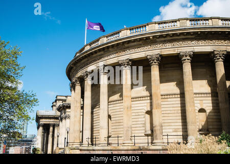 Round exterior of Reading Room at Liverpool Central Library,Liverpool,England Stock Photo