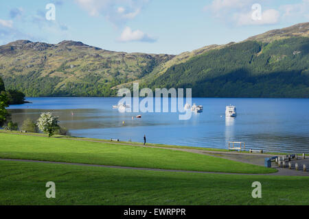View over Loch Lomond from Tarbet, Scottish Highlands. Stock Photo