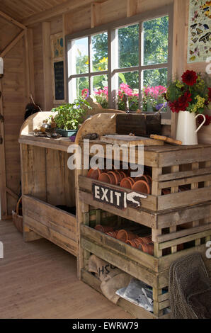 Inside a tool shed in a garden. HDR Stock Photo: 101395805 ...