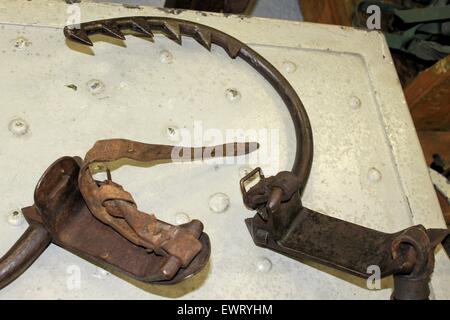 old rusted metal tools work used to climb Stock Photo