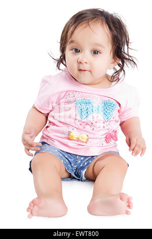 1 indian cute child Baby Stock Photo