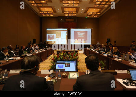 Sao Paulo, Brazil. 30th June, 2015. The Coordinating Council of the 'NETmundial' Initiative meets in Sao Paulo, Brazil, June 30, 2015. The NETmundial Initiative is a project for the cooperation in Internet governance. © Rahel Patrasso/Xinhua/Alamy Live News Stock Photo