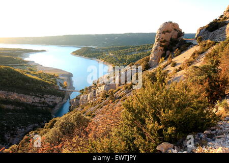 The Sainte Croix lake in Provence Stock Photo