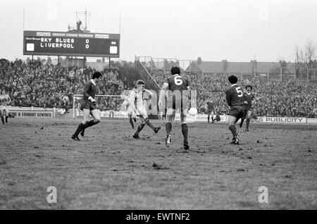 Coventry City v Liverpool, final score 1-0 to Coventry City. League Division One. Highfield Road, Coventry, 4th February 1978. Stock Photo