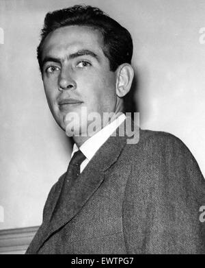 Italian motor racing driver Luigi Musso. September 1955. Stock Photo