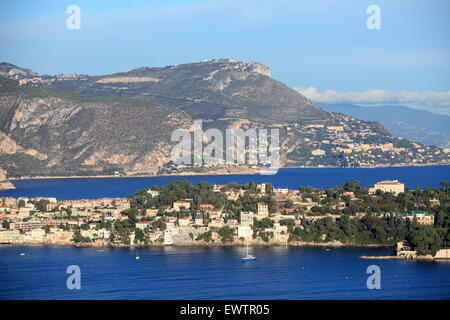 Overview of Cap Ferrat, French Riviera Stock Photo