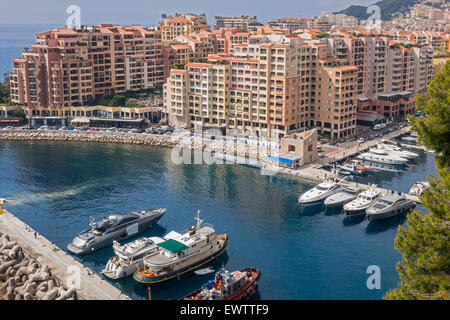 Boats In The Harbour Monte Carlo Monaco Stock Photo