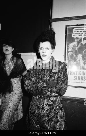 18-year-old Jayne Sparke and 19-year-old Richard Wakefield at the Blitz Club in Covent Garden. 13th February 1980. Stock Photo