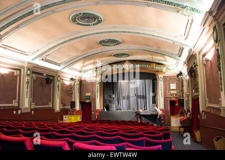 Interior of 1920's Electric Palace Cinema, King's Quay Street, Harwich, Essex, England, United Kingdom Stock Photo