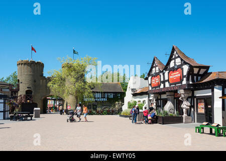 Market Square, Chessington World of Adventures Theme Park, Chessington, Surrey, England, United Kingdom Stock Photo