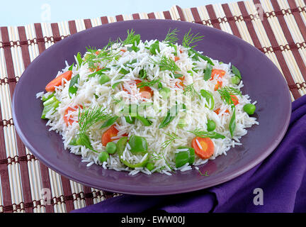 Delicious Vegetable Rice Stock Photo