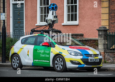 A Google Street View car on the roads of Bristol in the United Kingdom. Stock Photo