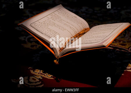 Muslim Holy Quran book nobody Stock Photo