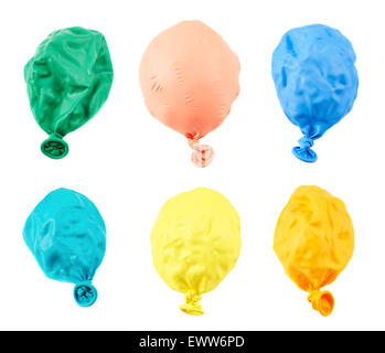 Deflated balloon isolated Stock Photo - Alamy