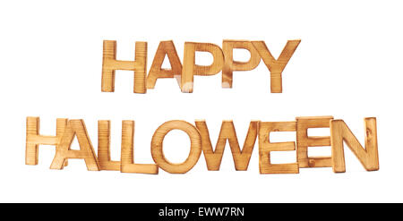 Happy halloween made of block letters Stock Photo