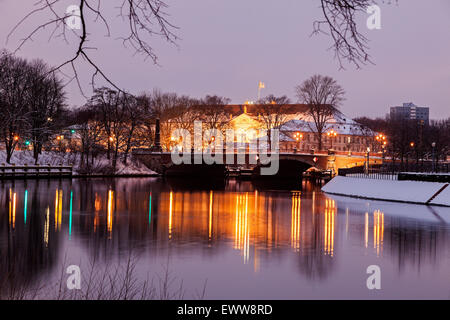 Bellevue Palace seen winter morning. Berlin, Germany Stock Photo