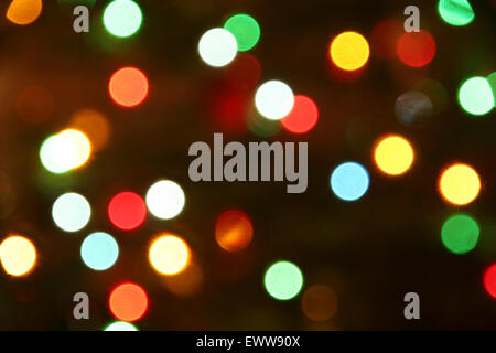 Multicolored, bright and colorful abstract background, bokeh, Christmas lights. Stock Photo