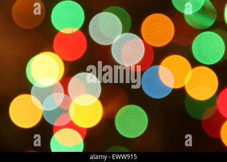 Multicolored, bright and colorful abstract background, bokeh, Christmas lights. Stock Photo