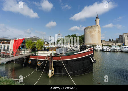 Marina, Aigues-Mortes, Provence, Camargue, Languedoc-Roussillon, France Avignon, Bouche du Rhone, France Stock Photo