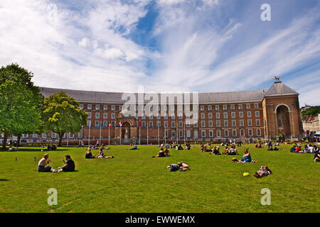 Bristol City Hall (formerly known as the Council House) and College Green Stock Photo