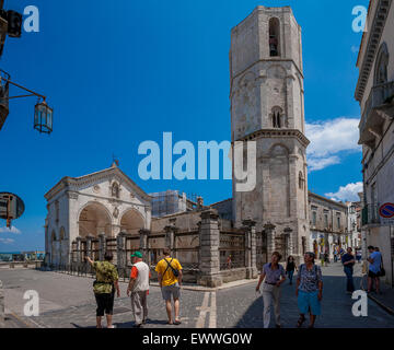 Apulia Monte S.Angelo Gargano basilica cave church of St. Michael the Archangel Stock Photo