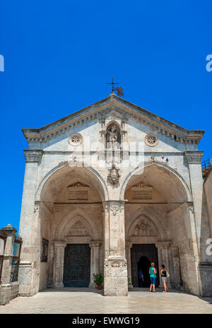 Apulia Monte S.Angelo Gargano basilica cave church of St. Michael the Archangel Stock Photo