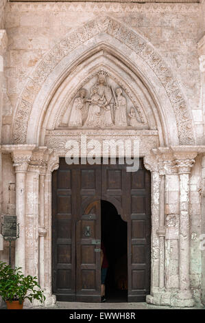 Apulia Monte S.Angelo Gargano Shrine cave church of St. Michael the Archangel Stock Photo