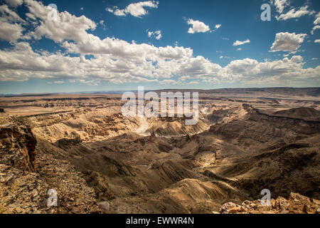 Hobas, Namibia, Africa - Fish River Canyon,   the largest canyon in Africa. Part of the ǀAi-ǀAis/Richtersveld Transfrontier Park Stock Photo