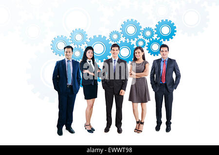 indian Business Group Colleague Partners Stock Photo