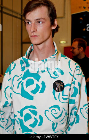 Backstage at J W Anderson London Collections Mens SS16 Stock Photo
