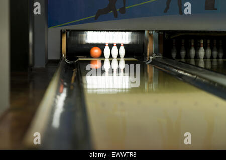 Bowling Balls And Pins Stock Photo
