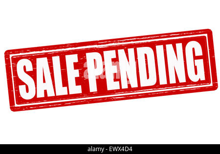 Stamp with text sale pending inside, illustration Stock Photo