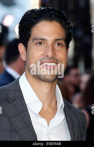 London. 30th June, 2015. Adam Rodriguez attending the 'Magic Mike XXL' film premiere at Vue West End on June 30, 2015 in London./picture alliance © dpa/Alamy Live News Stock Photo