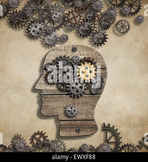 Brain mental activity and idea concept Stock Photo
