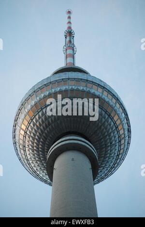 Sphere at the top of the Berlin Television Tower, Germany Stock Photo