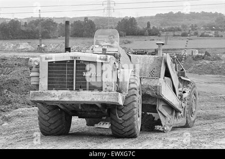 M4 Motorway Construction, June 1970. Reading Stock Photo