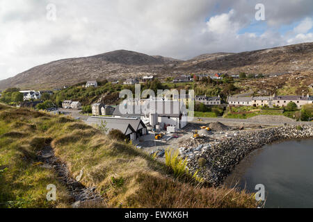 Final building stages of The Social Distillery in Tarbert, Isle of Harris, Western Isles, Outer Hebrides, Scotland UK Stock Photo