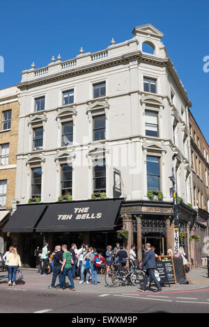 The Ten Bells Public House Commercial Street Spitalfields London Stock Photo