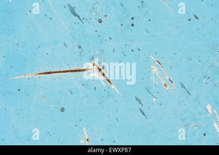 Blue rusty metallic texture Stock Photo