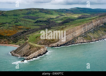 Aerial images of the Hampshire/Dorset Coast United Kingdom Stock Photo