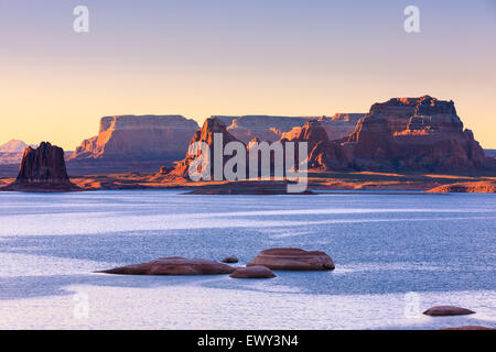 Padre Bay, from Cookie Jar Butte. Lake Powell, Utah, USA Stock Photo