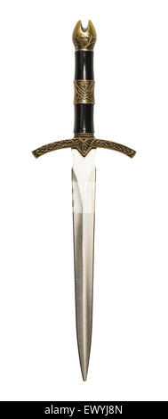 Ornate Dagger Sword Isolated on a White Background. Stock Photo