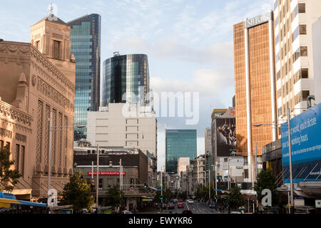 Queen Street. Civic Theatre on left. Auckland,New Zealand Stock Photo