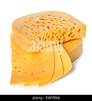 Cheese isolated on a white background Stock Photo